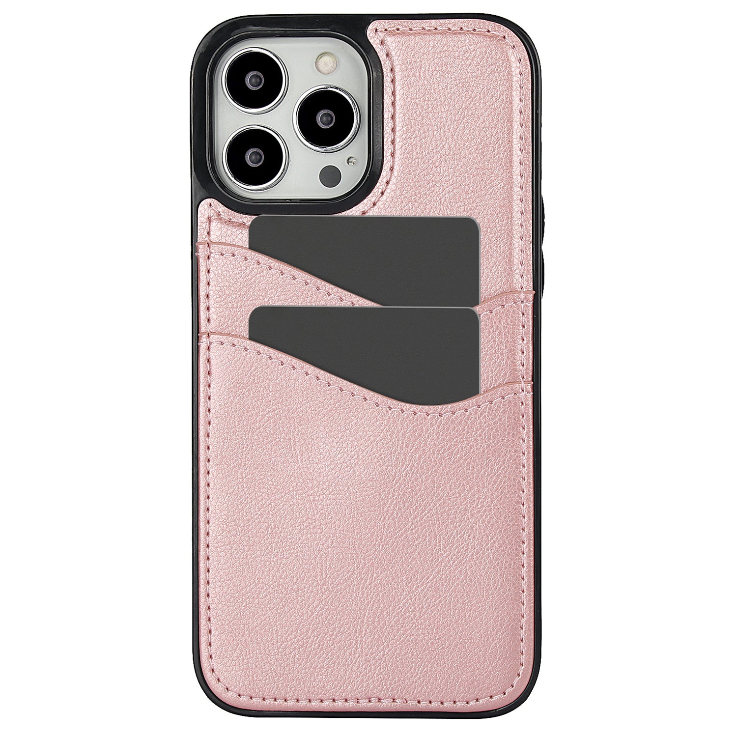For iPhone 12 / 12 Pro Case Card Holder PU+TPU Phone Shell For iPhone 12 / 12 Pro Case Card Holder PU+TPU Phone Shell